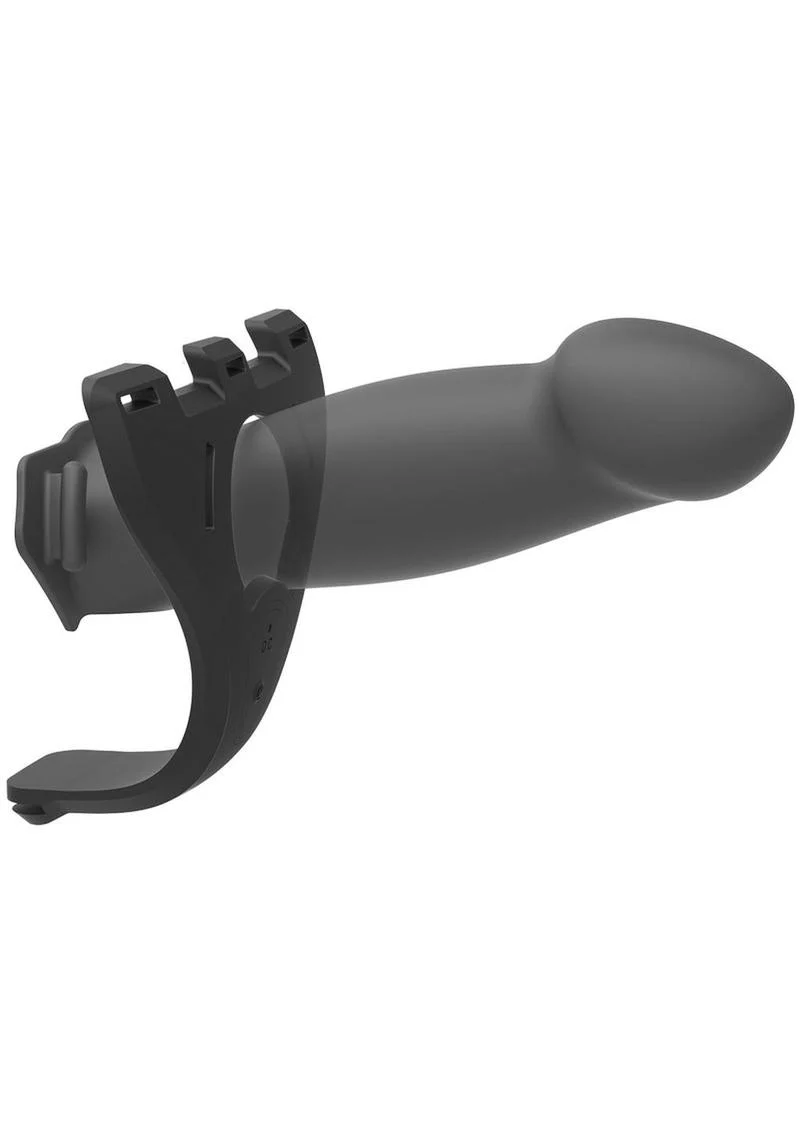 Body Extensions Be Risqué 2-Piece Vibrating Hollow Strap-On Dildo - Image 3
