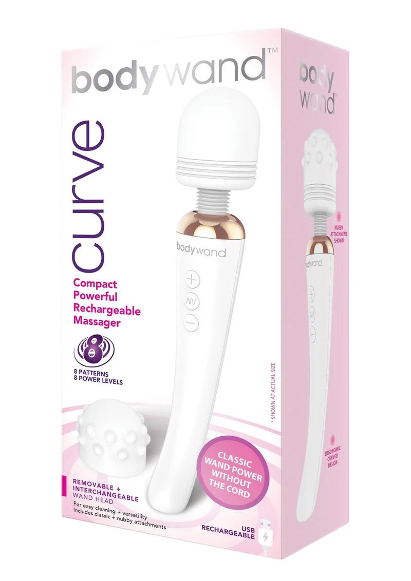 Bodywand Curve Rechargeable Silicone Massage Wands - Image 3