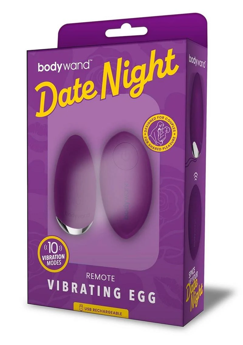 Bodywand DateNight Rechargeable Egg Vibrator With Remote Control - Image 3