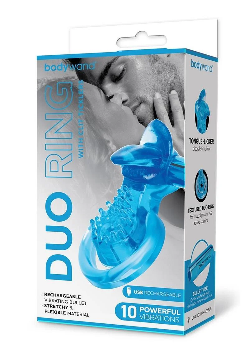 Bodywand Duo Ring with Clit Ticklers and Cock Ring - Image 6