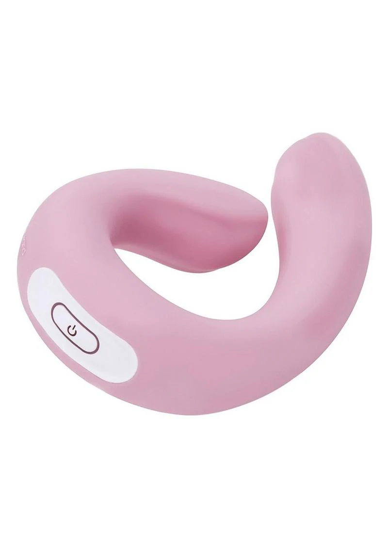 Bodywand Id Swirl Rechargeable Silicone Vibrator with Clitoral Stimulator - Image 3