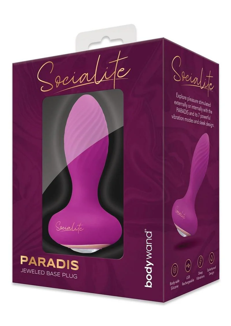 Bodywand Socialite Paradis Rechargeable Silicone Anal Plug - Image 4