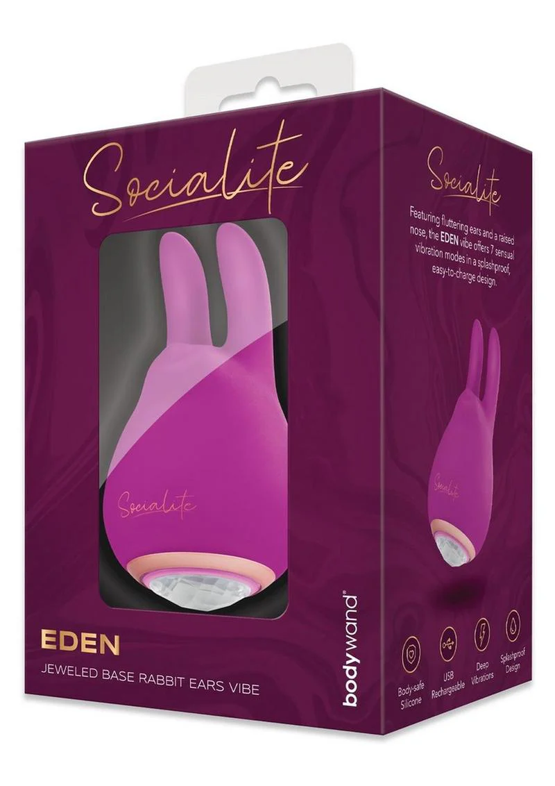 Bodywand Socialite Silicone Rabbit Ears Vibe Clitoral Stimulator - Image 4