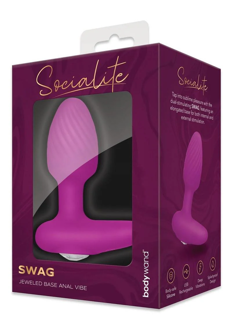 Bodywand Socialite Swag Rechargeable Silicone P Spot Vibrator - Image 4