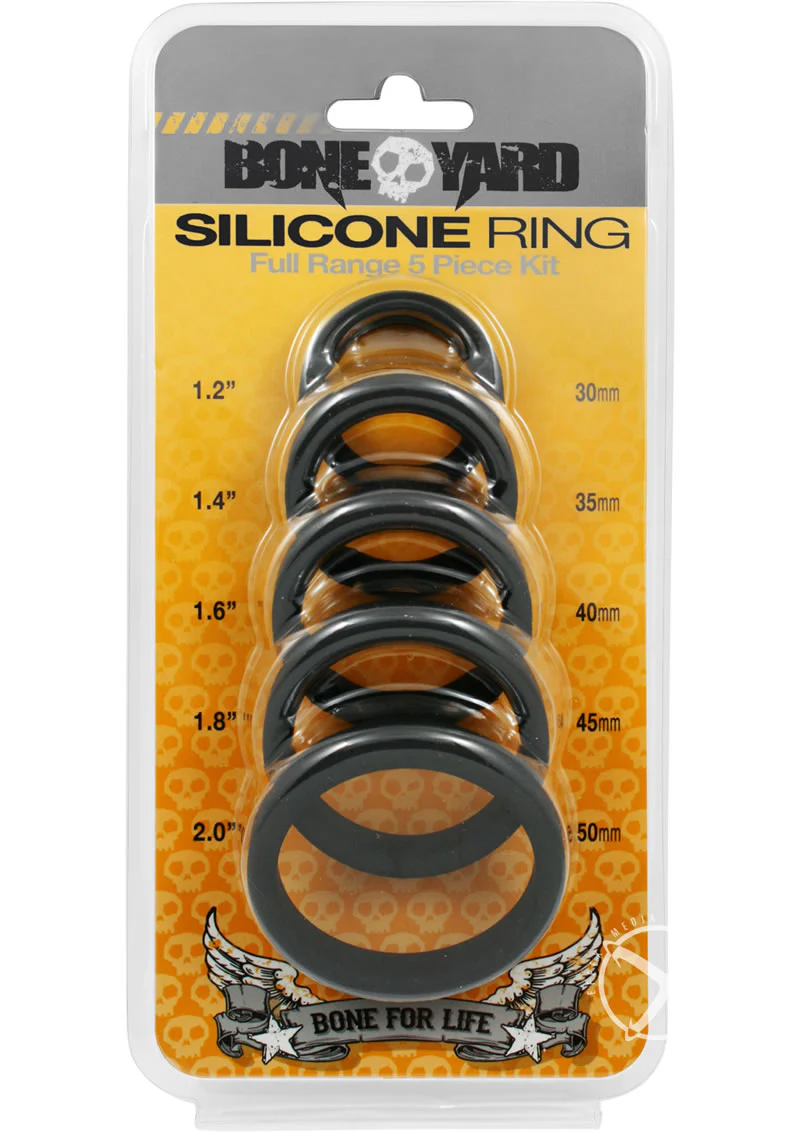 Boneyard Silicone Cock Rings With Full Range Kit - Image 4