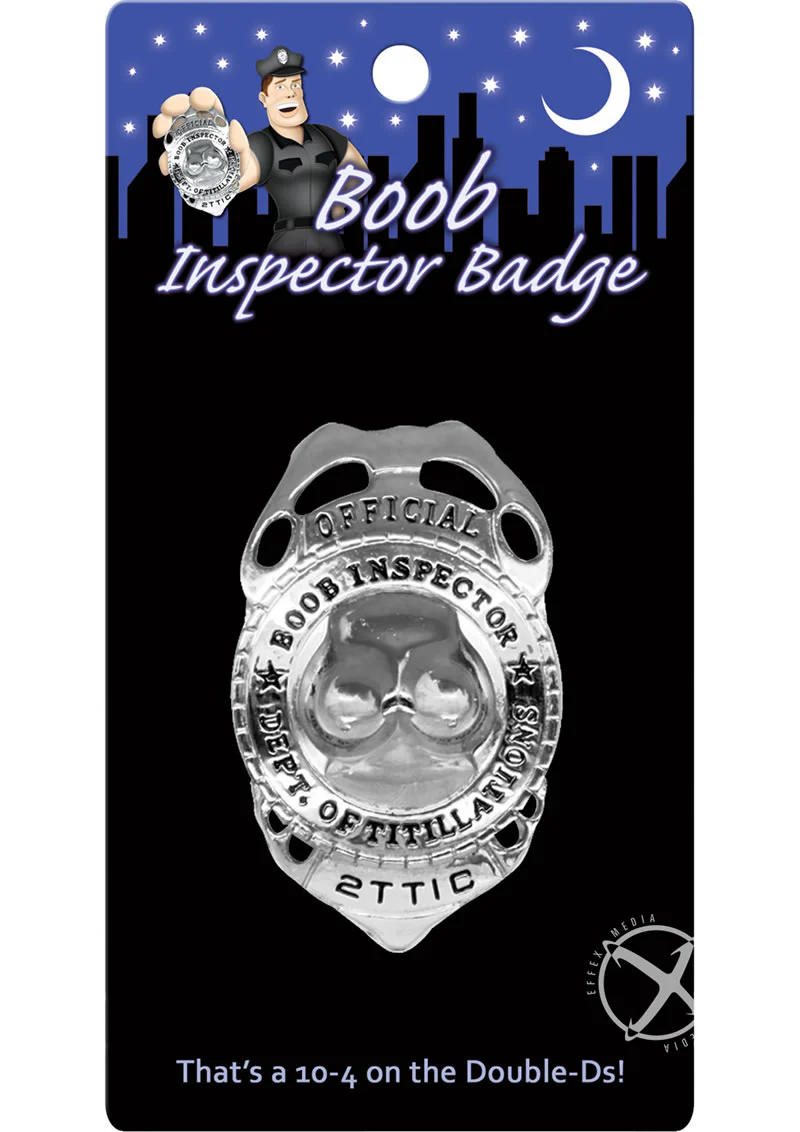 Boob Inspector Badge Official Fun Party Accessory for Laughs - Image 2