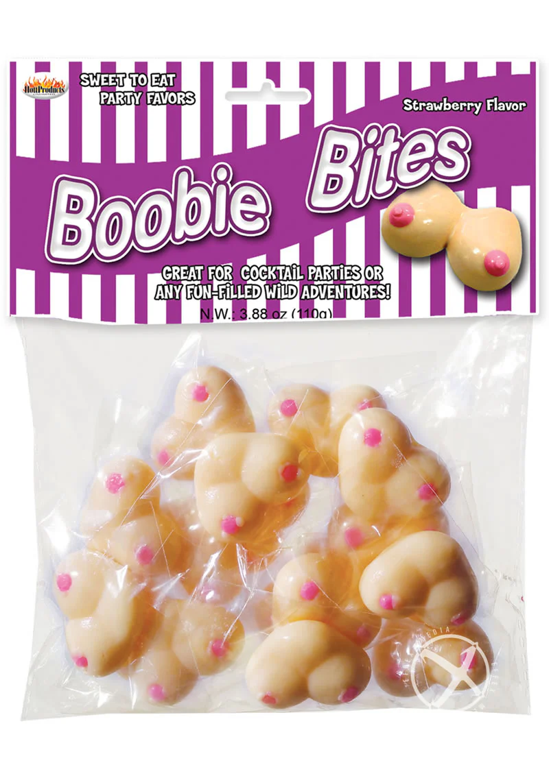 Boobie Bites Candy Strawberry Flavor - Image 2