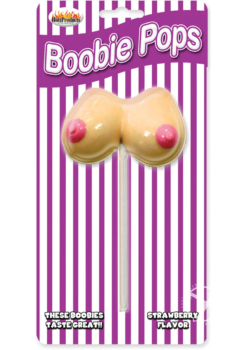 Boobie Pops Strawberry Lollipop Party Gag Gift - Image 3