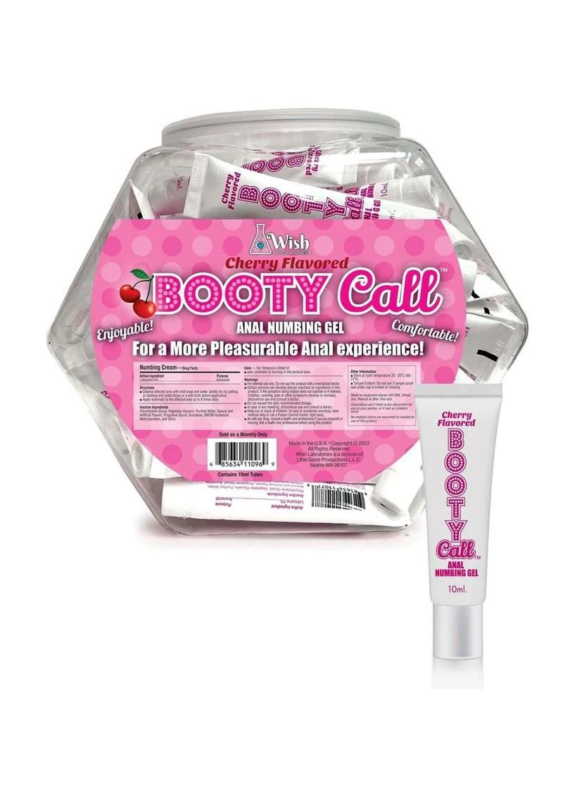 Booty Call Cherry Flavored Anal Numbing Gel 10ml Pleasure Aid - Image 2