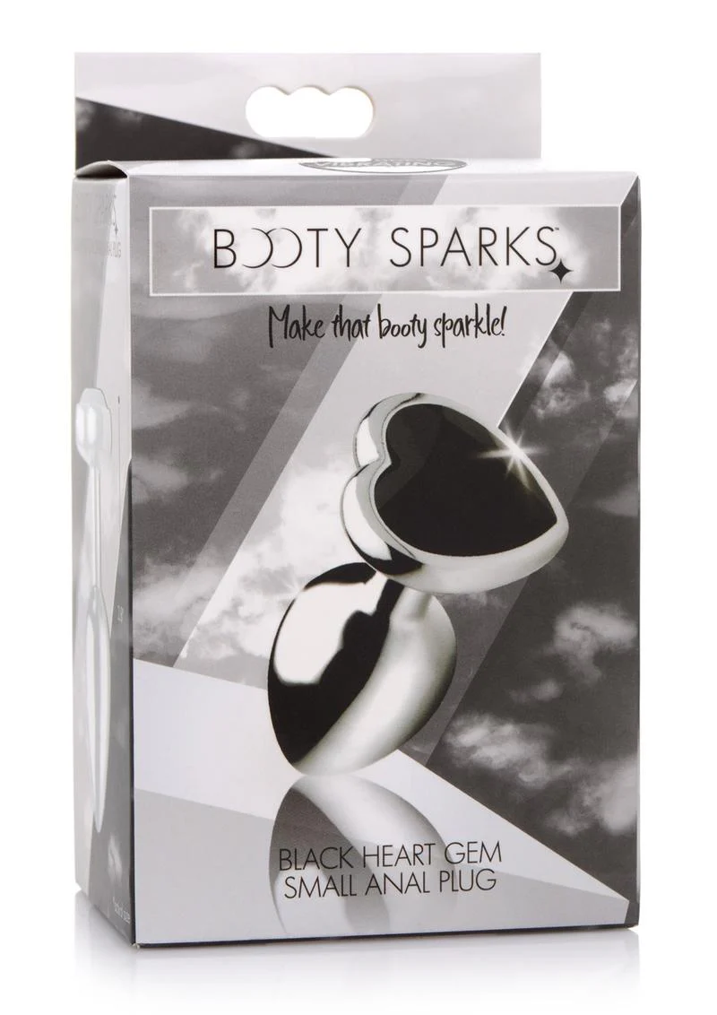 Booty Sparks Black Heart Gem Large Anal Plug - Image 7