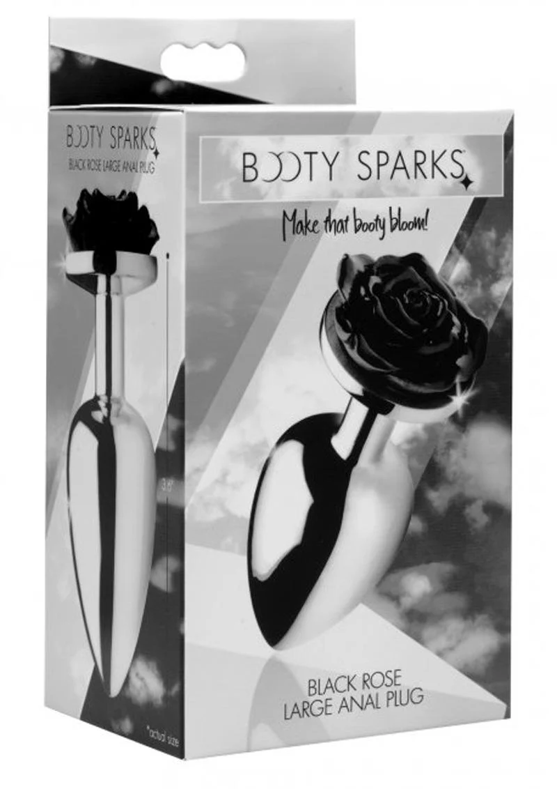 Booty Sparks Black Rose Medium Anal Plug - Image 12
