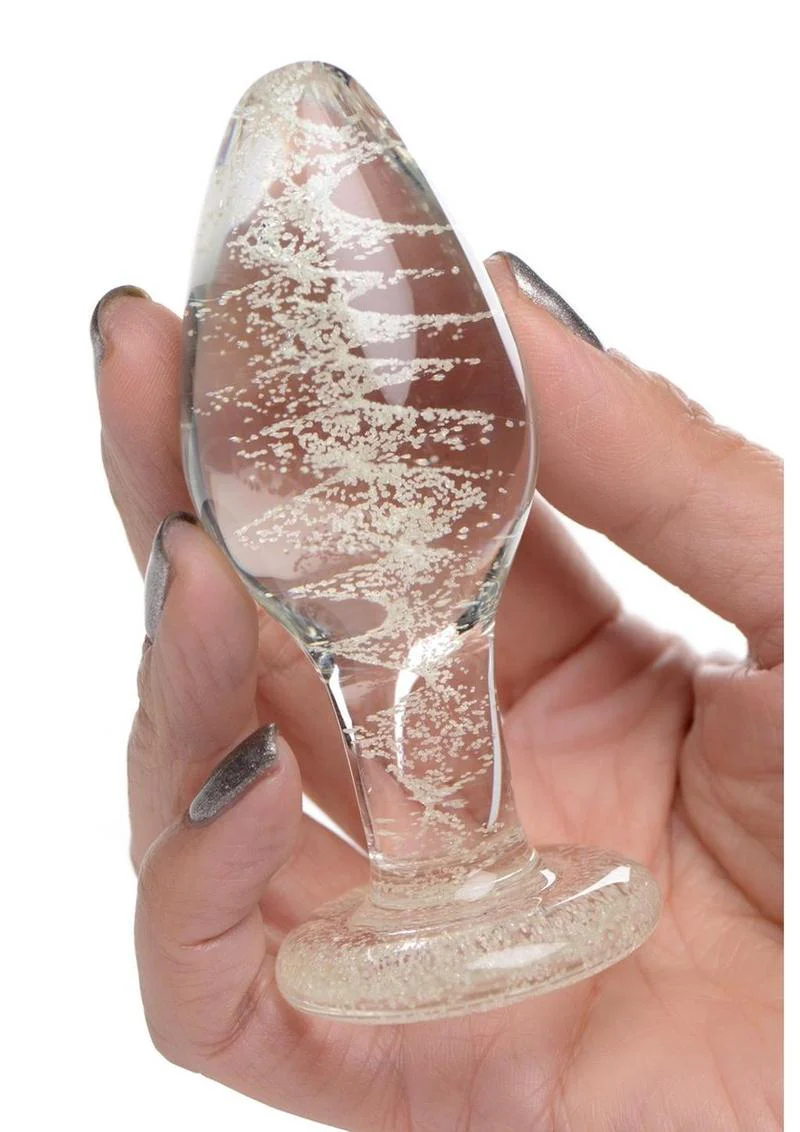 Booty Sparks Glow in the Dark Glass Anal Plug - Image 9