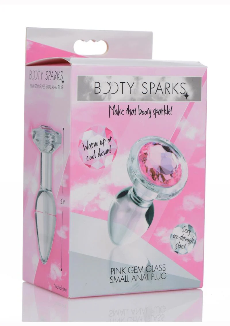 Booty Sparks Pink Gem Glass Medium Anal Plug For Pleasure - Image 11