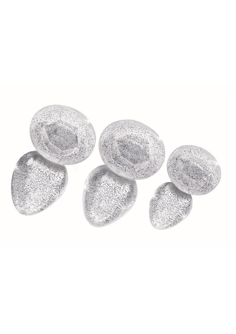 Booty Sparks Pink Glitter Gem Anal Plug Set - Image 10