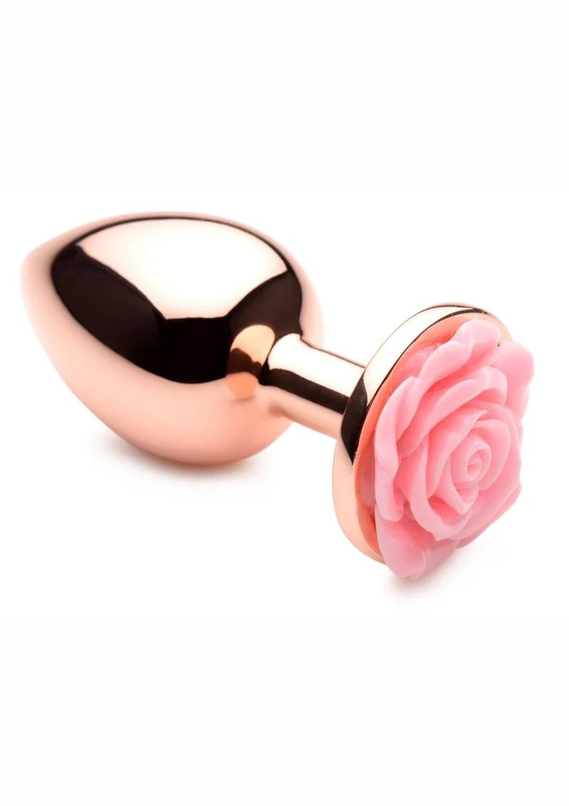 Booty Sparks Pink Rose Aluminum Anal Plug - Image 5