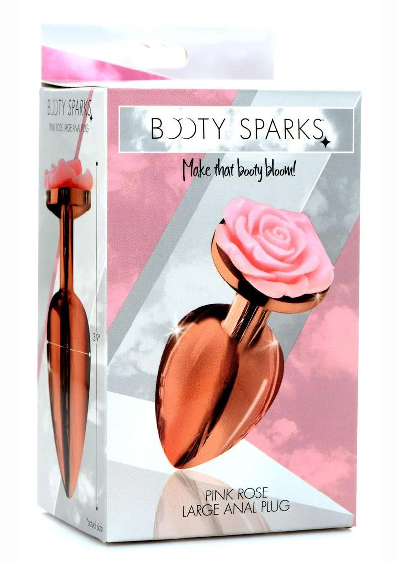 Booty Sparks Pink Rose Aluminum Anal Plug - Image 7