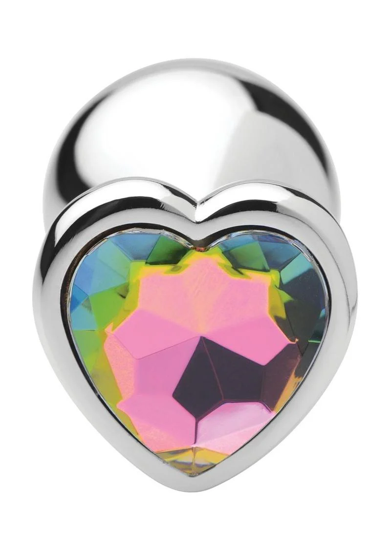 Booty Sparks Rainbow Prism Heart Anal Plug - Image 5