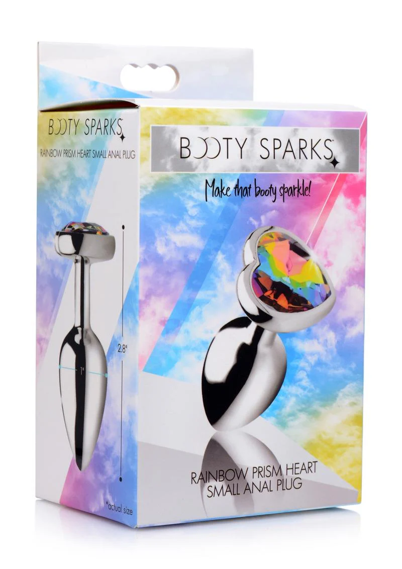 Booty Sparks Rainbow Prism Heart Anal Plug - Image 7