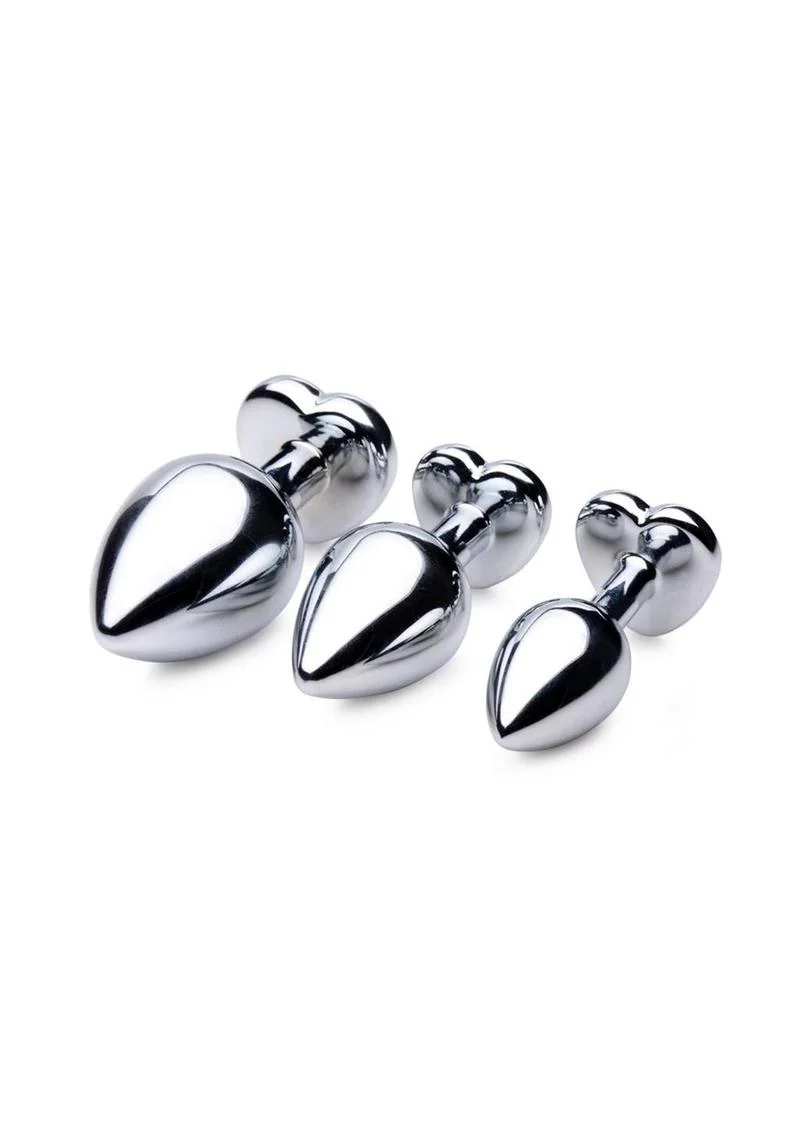 Booty Sparks Red Heart Gem Anal Plug Set - Image 2