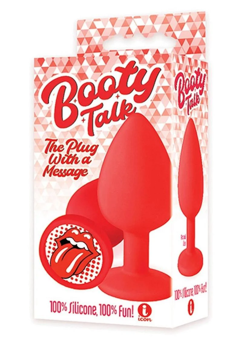 Booty Talk Silicone Butt Plug with Tongue Design - Image 2