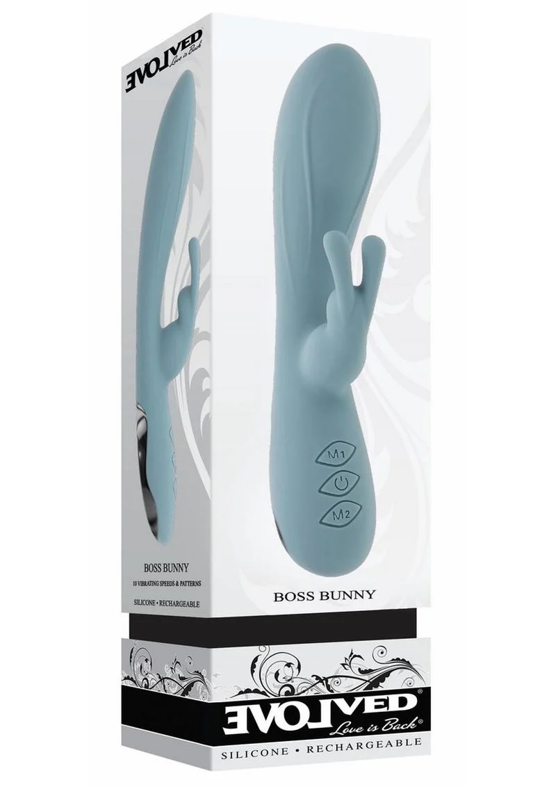 Boss Bunny Rechargeable Silicone Rabbit Vibrator - Image 4