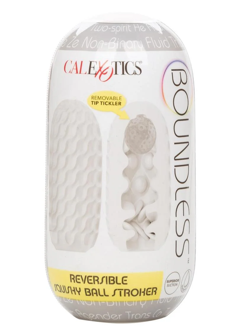 Boundless Reversible Squishy Ball Stroker with Tip Tickler - Image 7