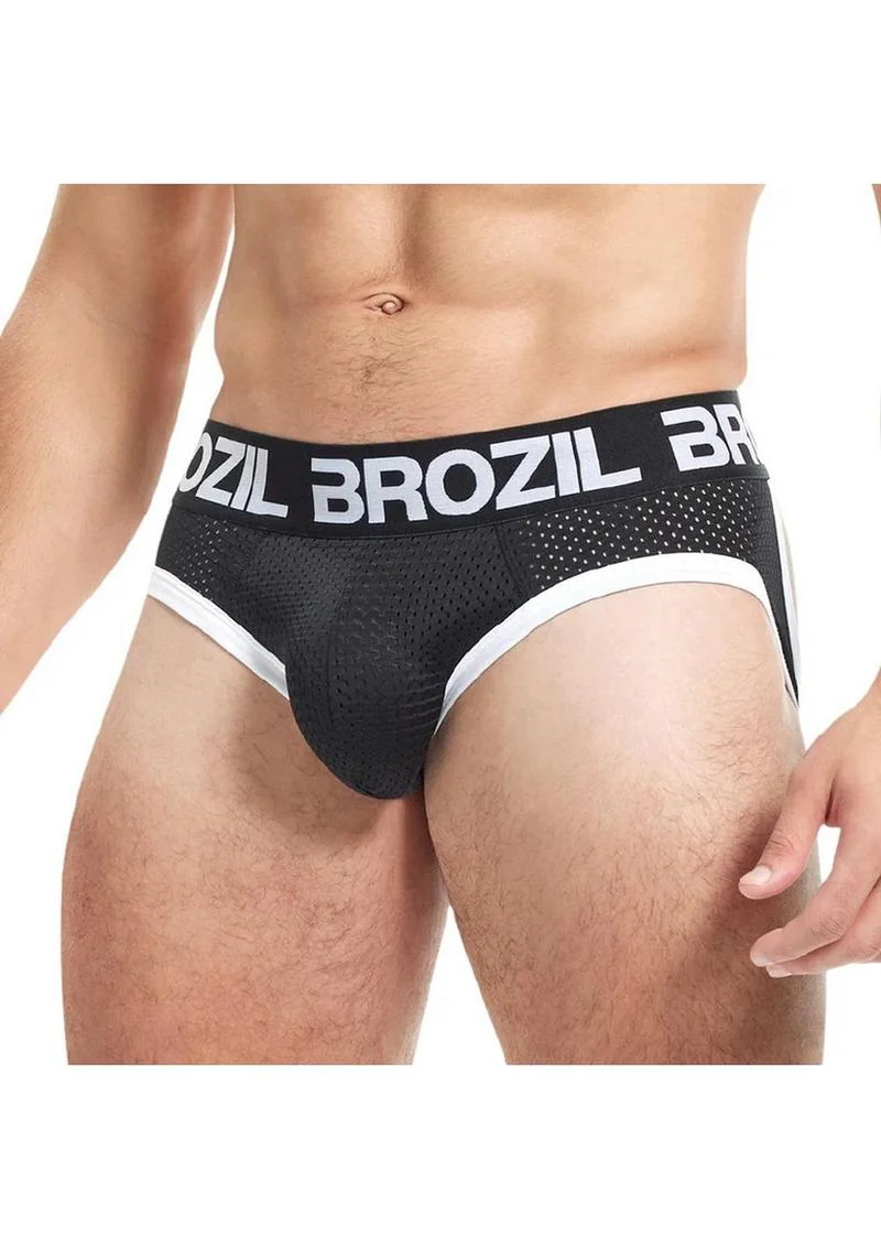 BROZIL Ultra Sport Mesh Brief Bulge And Butt Enhancing Men's Underwear - Image 7