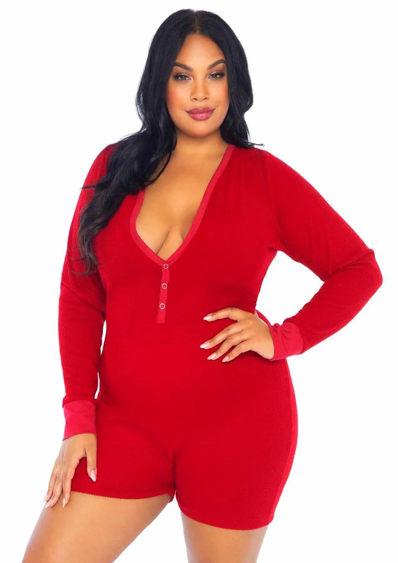 Brushed Rib Romper with Cheeky Snap Closure - Image 19