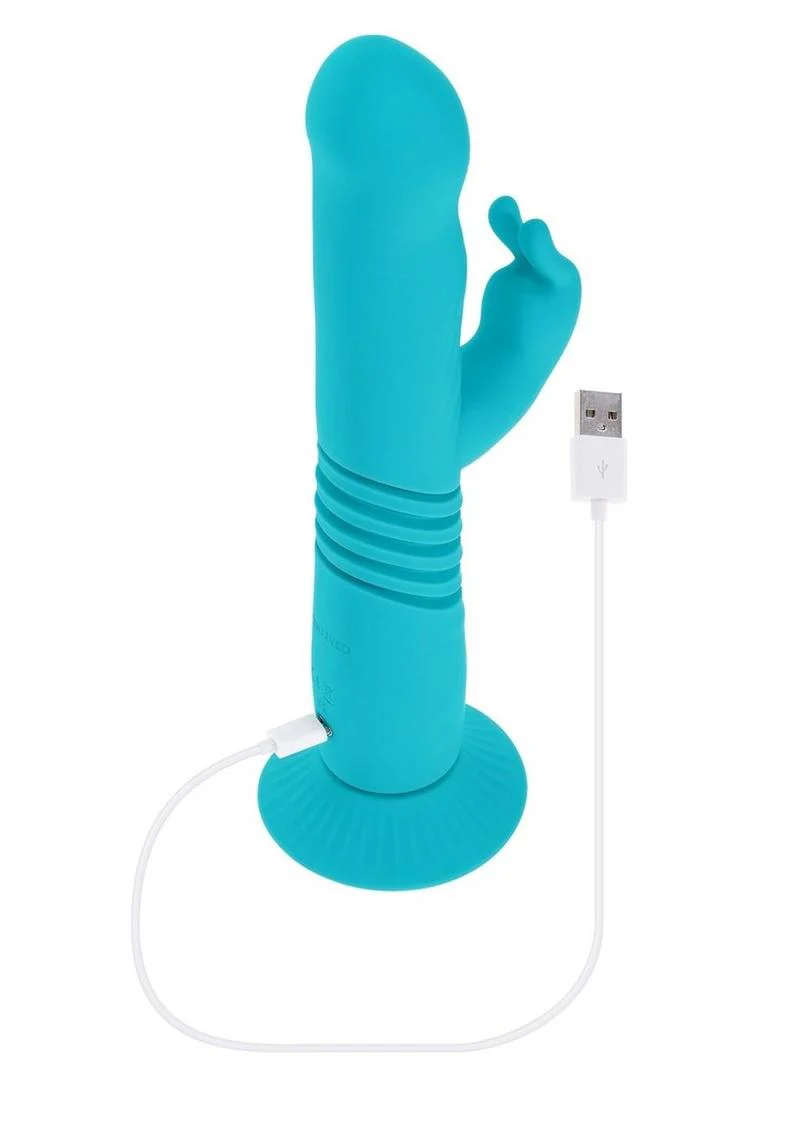 Bunny Hop Rechargeable Silicone Rabbit Vibrator - Image 3