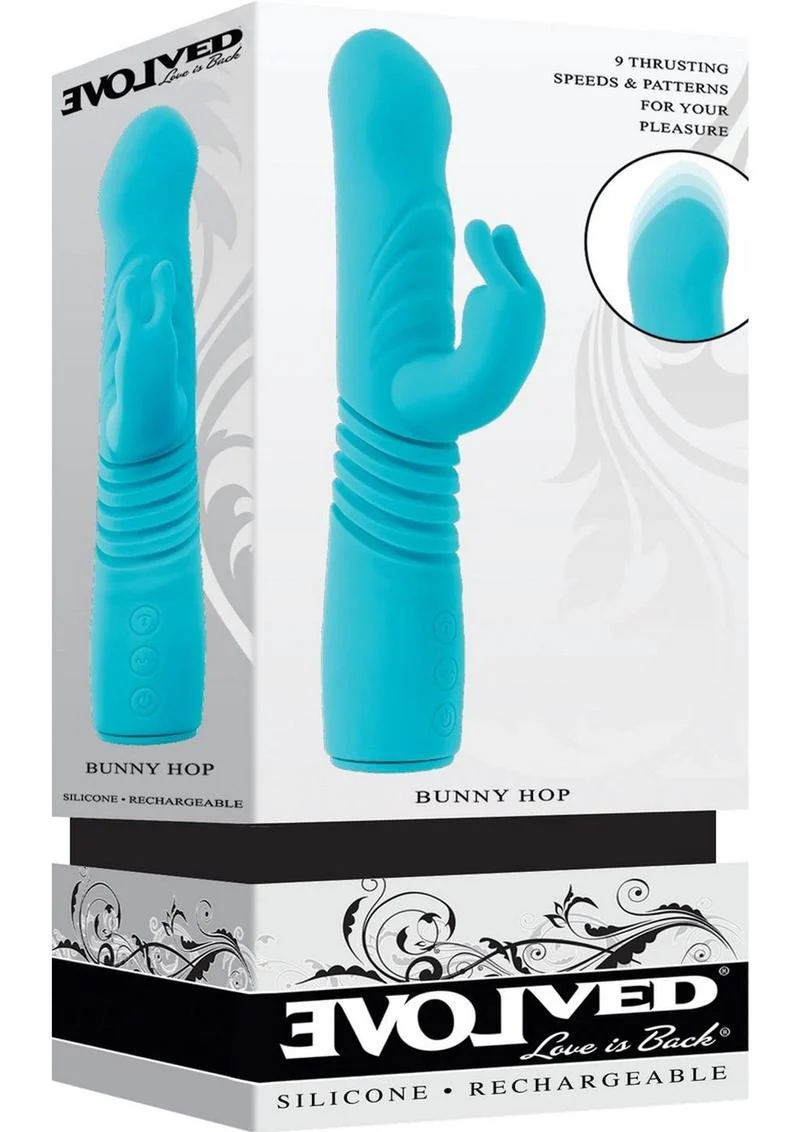 Bunny Hop Rechargeable Silicone Rabbit Vibrator - Image 4
