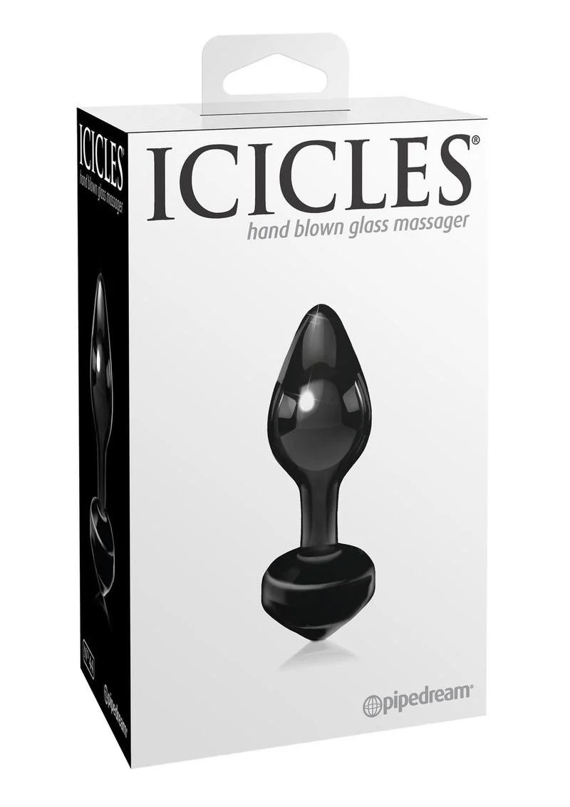 Buy Icicles No. 44 Glass Anal Plug With Safe Flared Base - Image 5