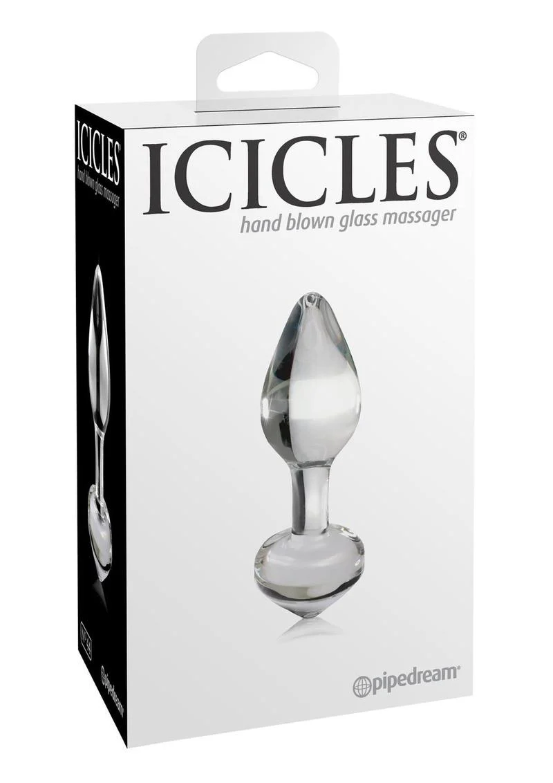 Buy Icicles No. 44 Glass Anal Plug With Safe Flared Base - Image 6