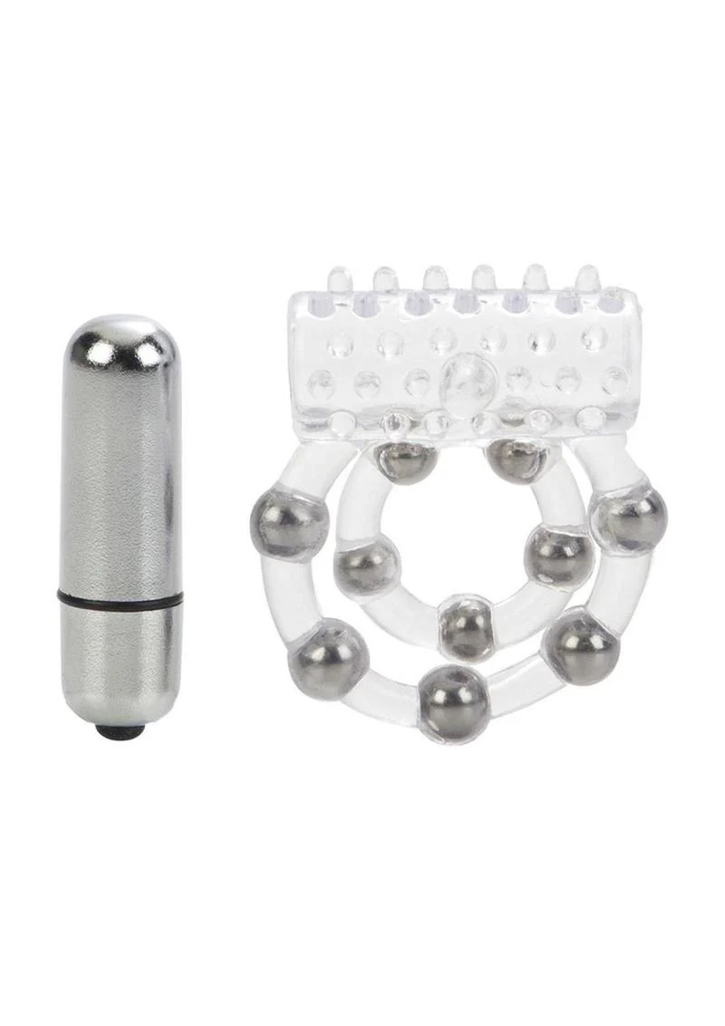 CalExotics 10 Bead Maximus Cock Ring With Waterproof Design - Image 3