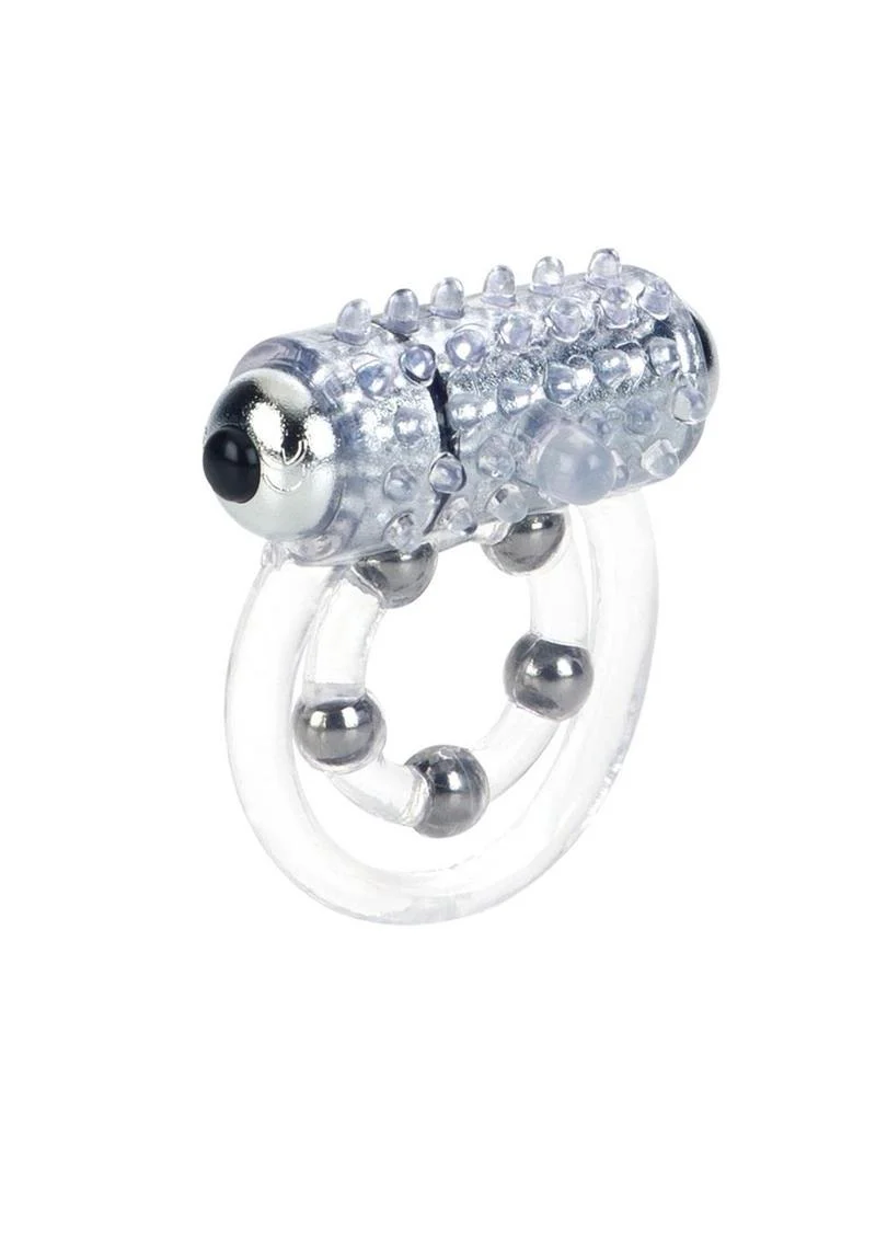 Calexotics 5 Bead Maximus Vibrating Cock Ring With Stimulator - Image 2