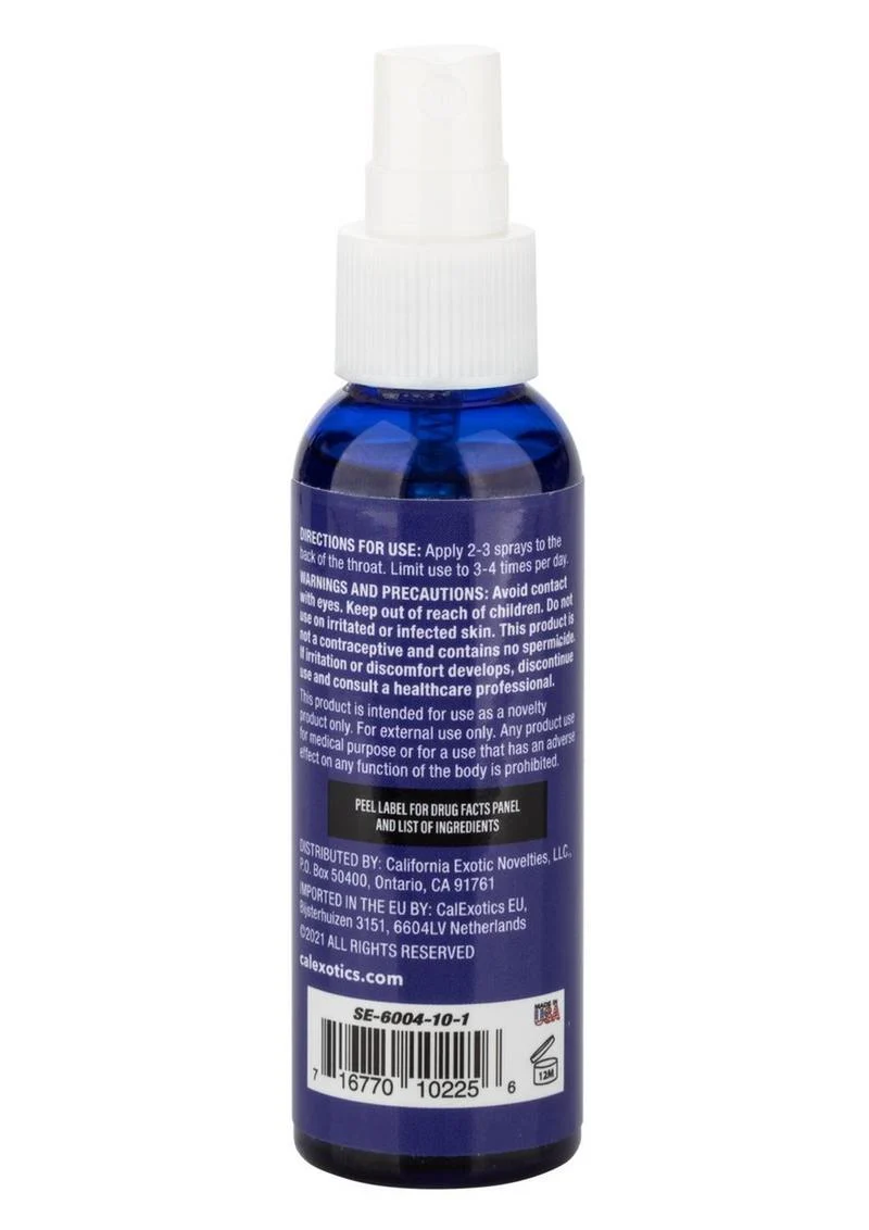 CalExotics Admiral Blow Spearmint Desensitizing Throat Spray - Image 2