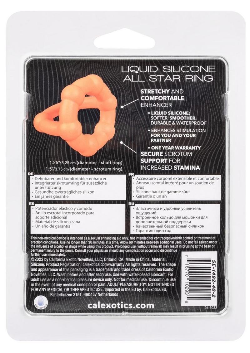 CalExotics Alpha Liquid Silicone All Star Ring - Image 3