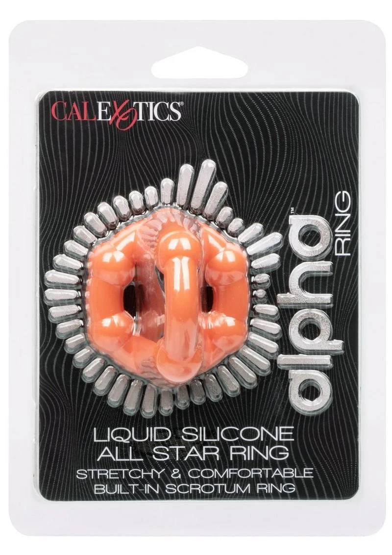 CalExotics Alpha Liquid Silicone All Star Ring - Image 4