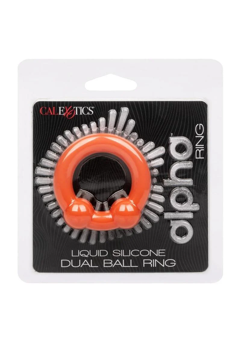 CalExotics Alpha Liquid Silicone Dual Ball Ring - Image 4