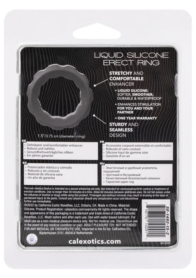 CalExotics Alpha Liquid Silicone Erect Ring - Image 3