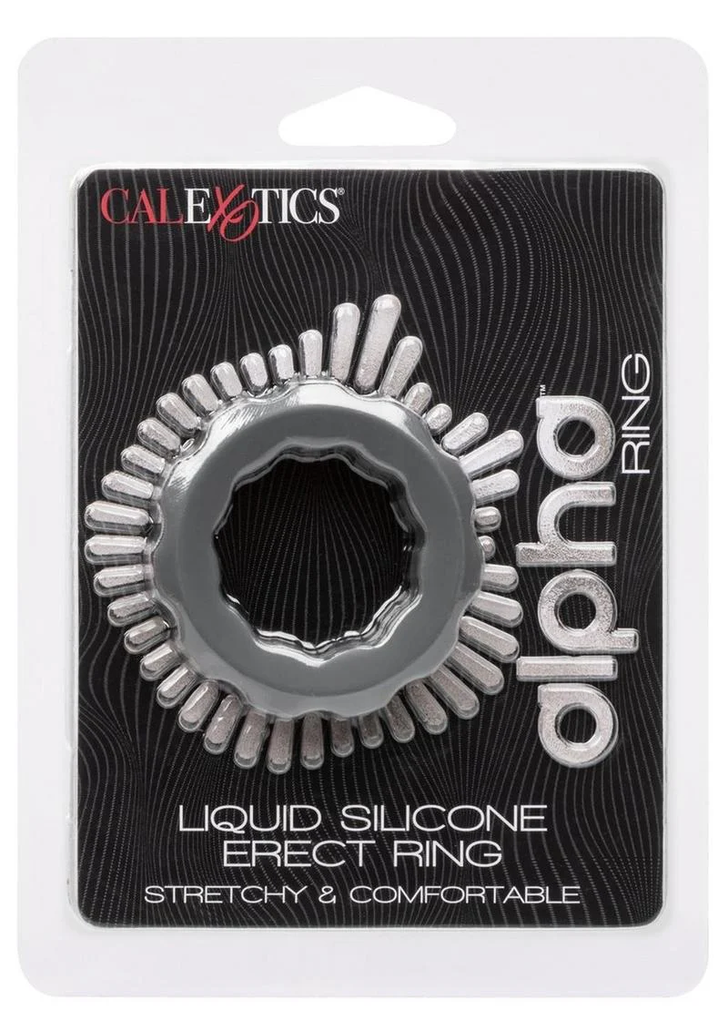 CalExotics Alpha Liquid Silicone Erect Ring - Image 4