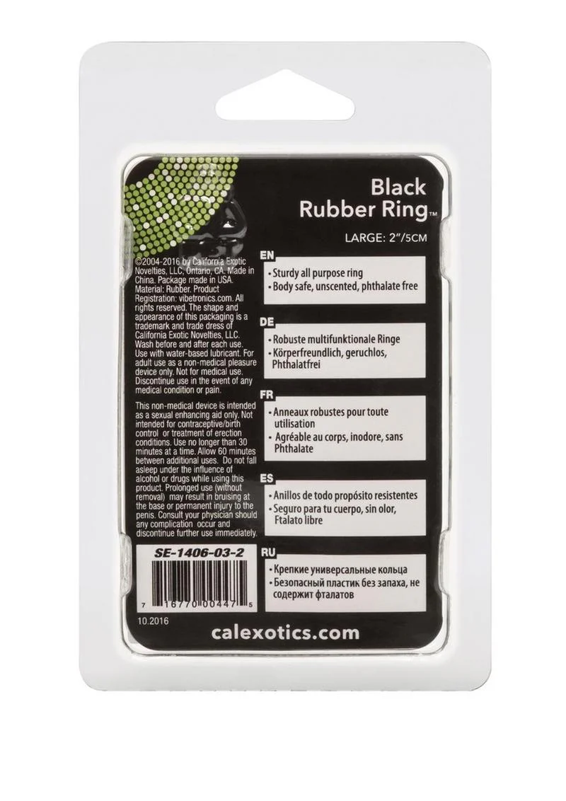 CalExotics Black Rubber Ring Sturdy - Image 10