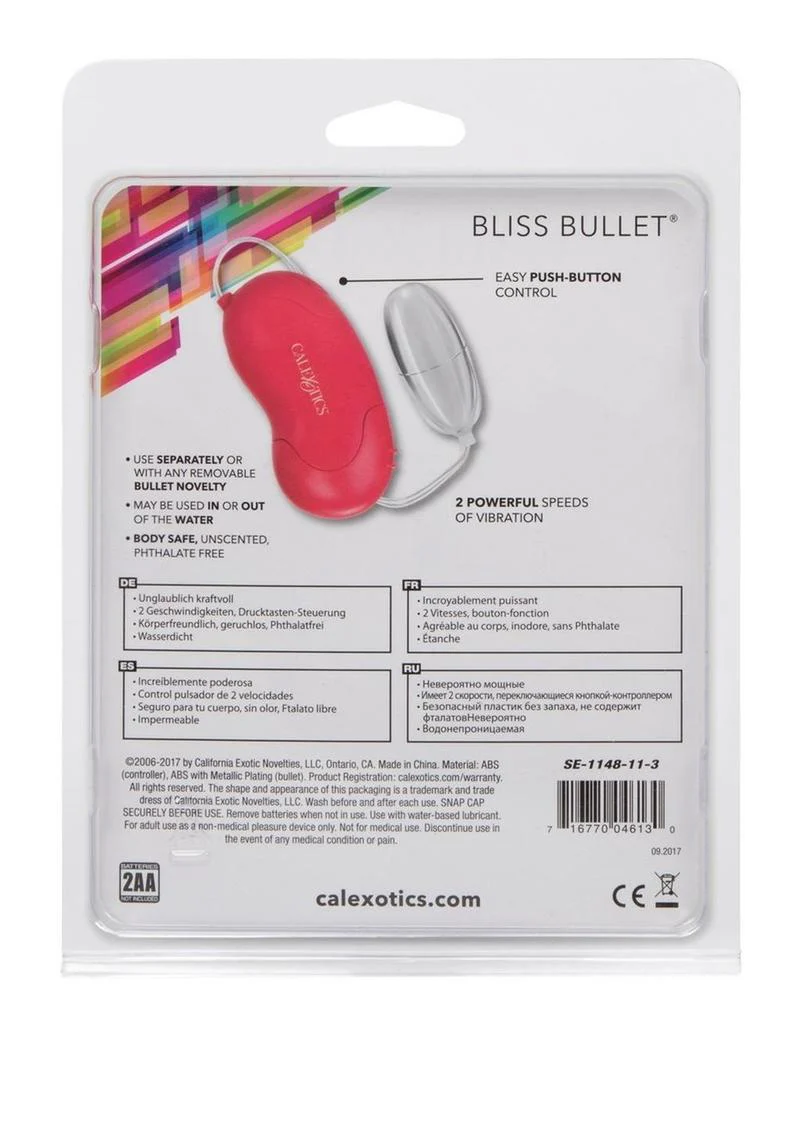 Calexotics Bliss Bullet Vibrator with Wired Remote Control - Image 6