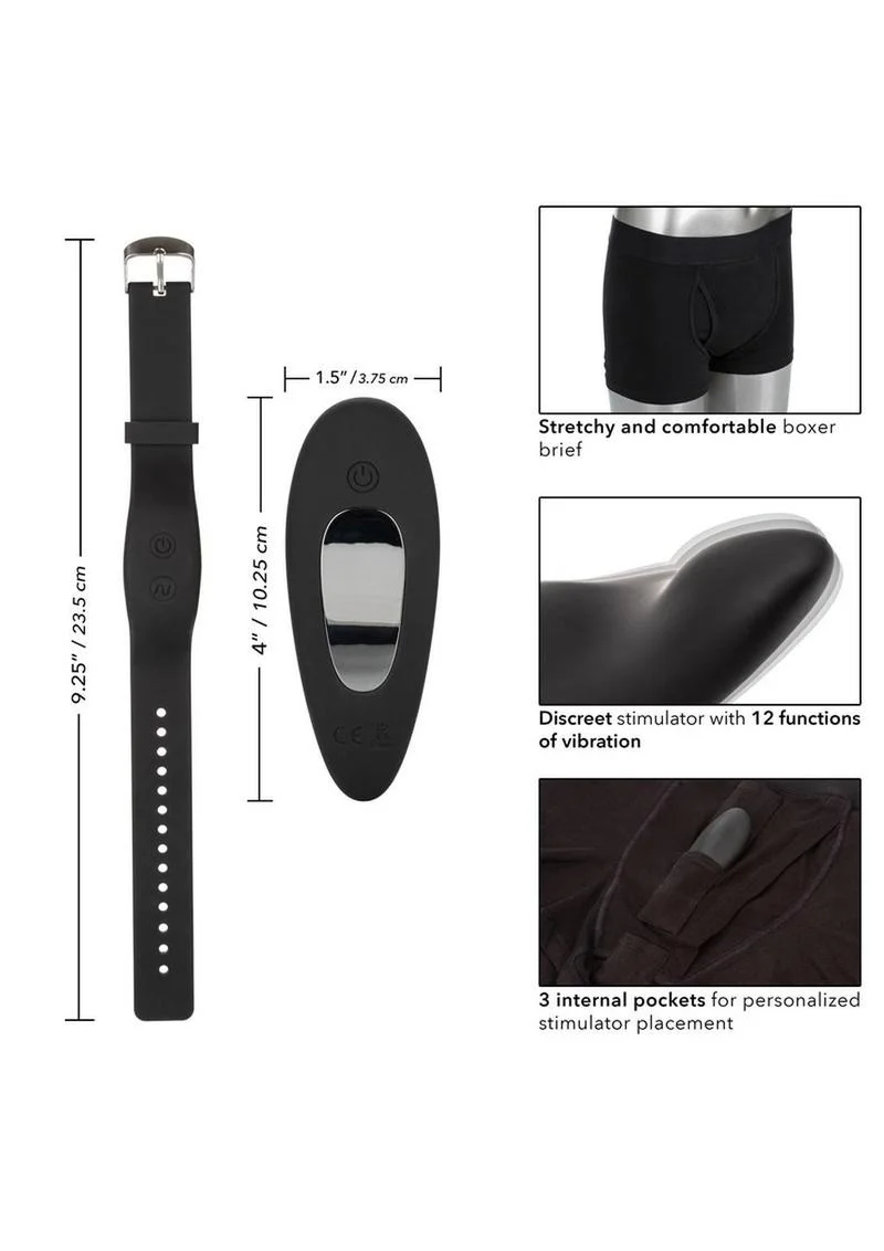 Calexotics Boxer Brief Remote Control Panty Vibrator - Image 3