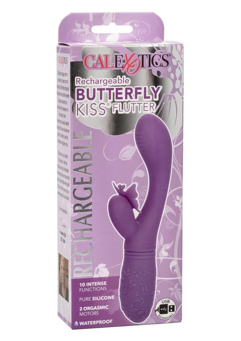 CalExotics Butterfly Kiss Flutter Dual Motor Purple - Image 4