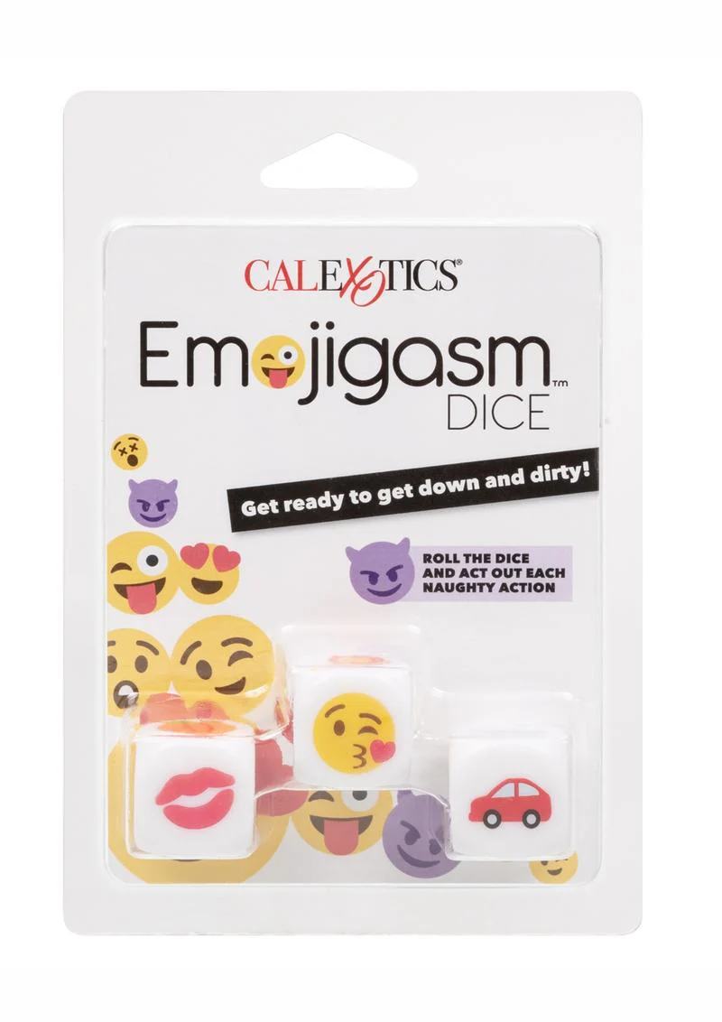 CalExotics Emojigasm Dice Couples Bedroom Game - Image 4