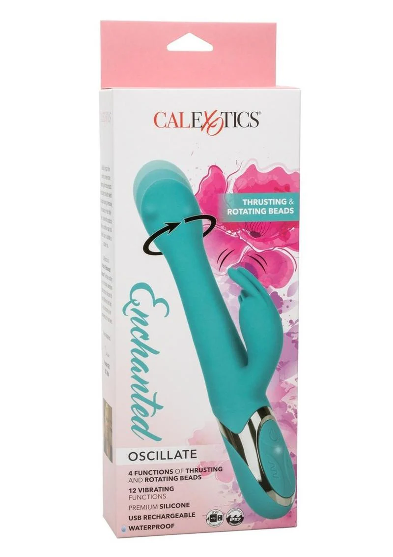 Calexotics Enchanted Oscillate Rechargeable Silicone Rabbit Vibrator - Image 4