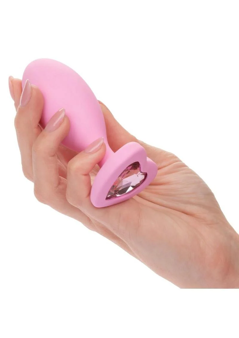 CalExotics First Time Crystal Booty Duo Silicone Anal Plug - Image 3