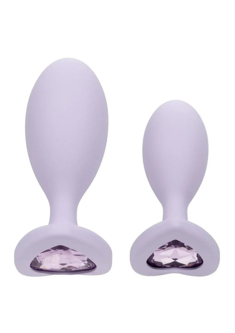 CalExotics First Time Crystal Booty Duo Silicone Anal Plug - Image 4