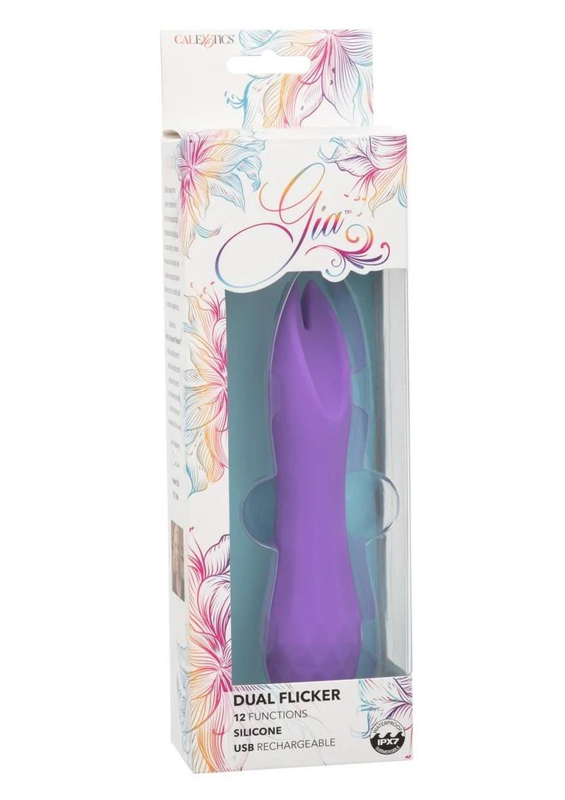 Calexotics Gia Dual Flicker – Rechargeable Silicone Vibrator - Image 4