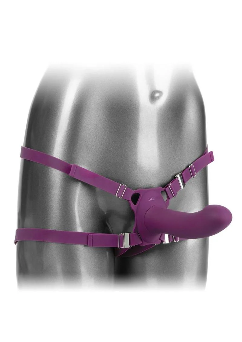 CalExotics Her Royal Harness ME2 Rumbler Silicone Strap-On Probe - Image 3
